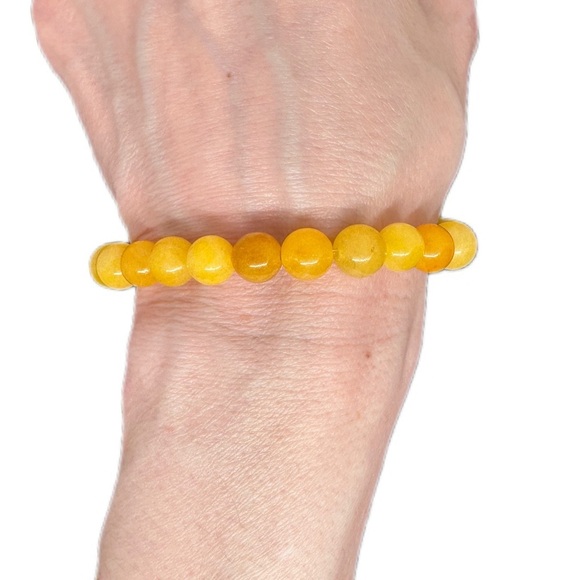 Honey Jade bracelet handmade classic style - Picture 1 of 9
